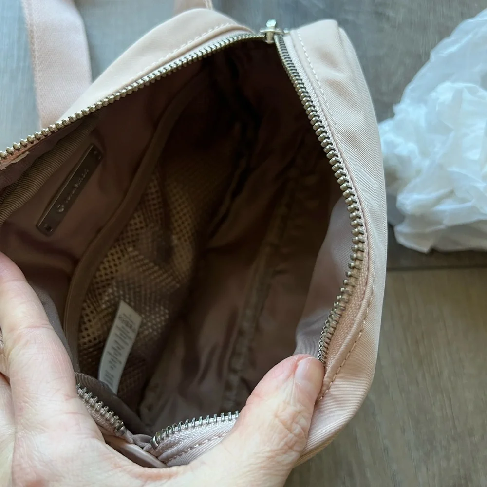 Lululemon Now and Always Belt Bag in Misty Shell / Soft Sand